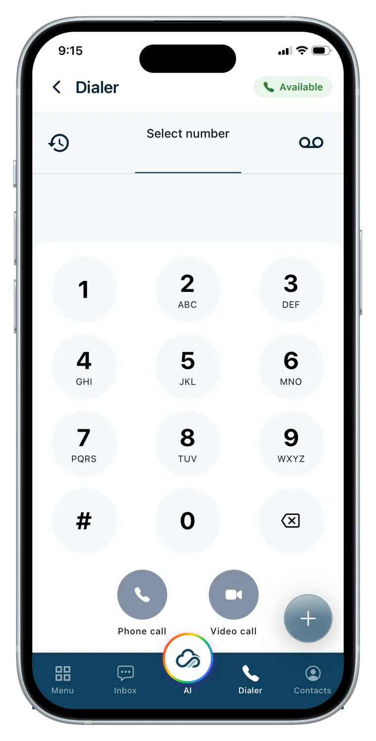 KloudMD — In-app dialer